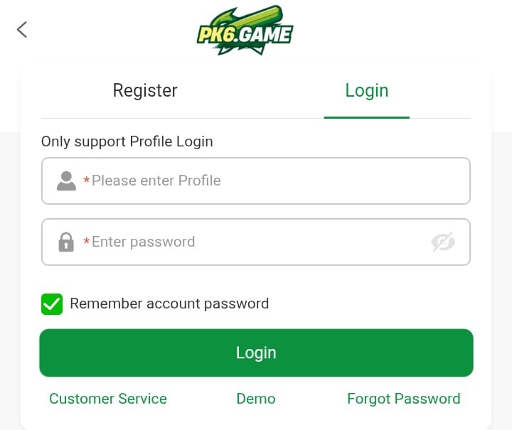 PK6game Login
