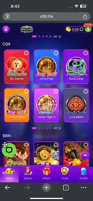 Game X99 login