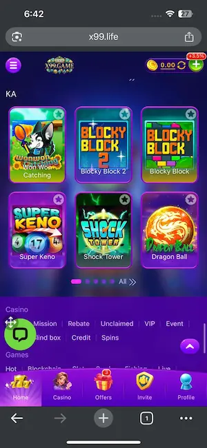 X 99 Game