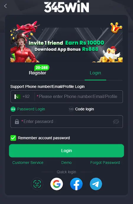 345Win Login