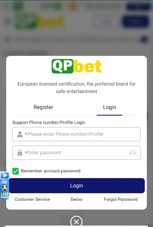 QPBet Login
