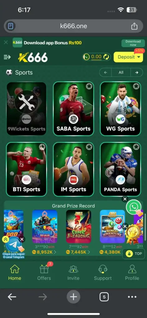 k666 game login