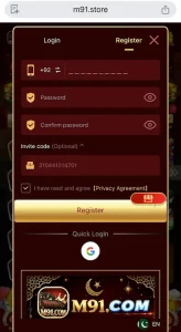 m91 game login